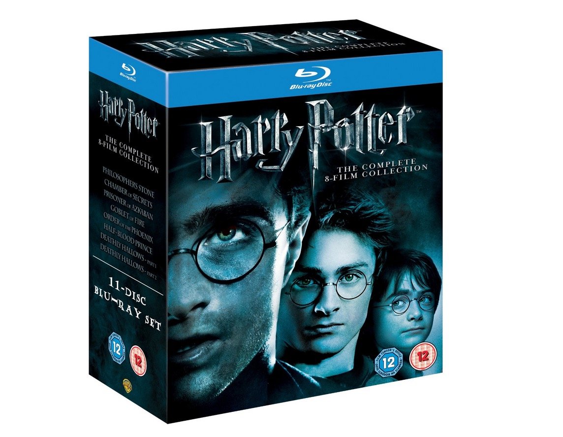 Complete films. Harry Potter Blu ray. Harry Potter Blu-ray Cover.